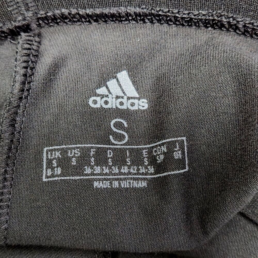 NEW Adidas Women’s Leggings Small Black 3-Stripe Sportswear Athleisure Size S - Picture 4 of 8